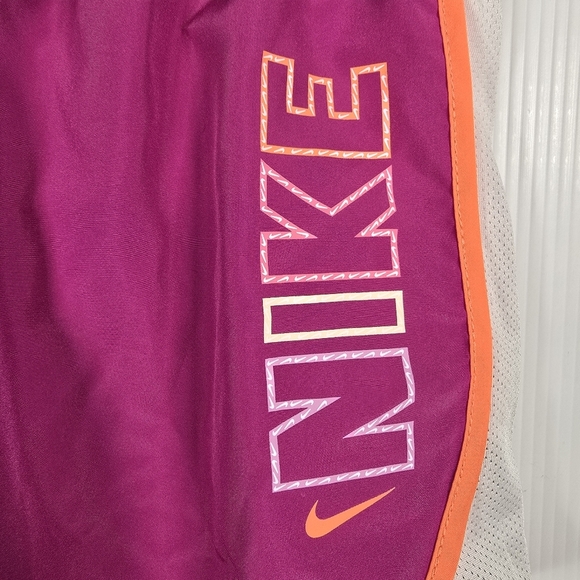 Nike Girls' Size XL Tempo Dri-fit Running Training Shorts Pink Orange White - Picture 5 of 14